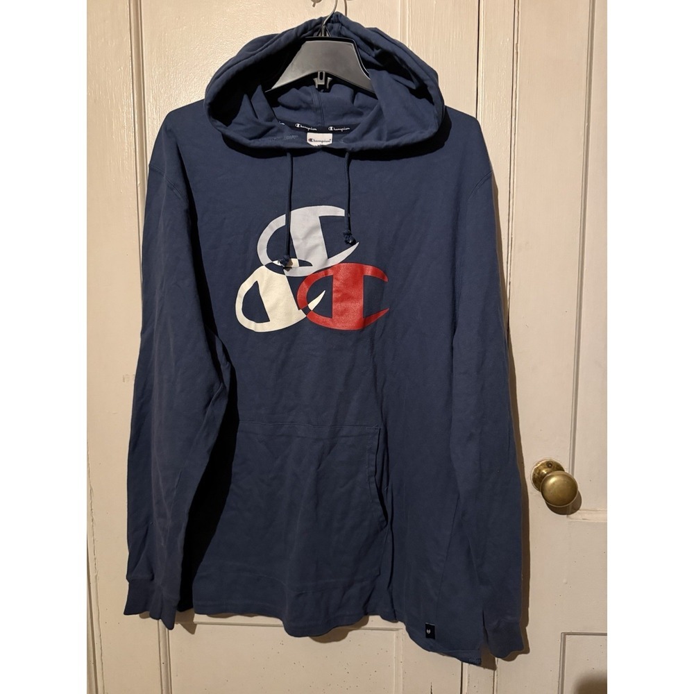 Champion Pullover Hoodie Logo Sweatshirt Men's Xl